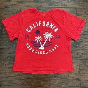 Red baby tee